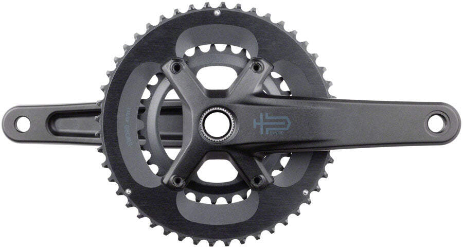 microSHIFT Sword 2x 165mm 48/31T 10-Speed 24 mm Spindle Crankset Black