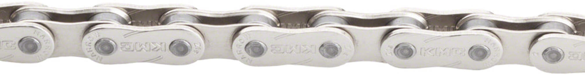 KMC Z1EHX Narrow Bicycle Chain, Silver, 1sp, 1/2x3/32", Db/Sp/Hd