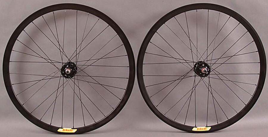 Velocity Deep-v Alloy Fixed Gear 700C Wheelset 10mm Bolt-On 100mm Rim Brake 32H