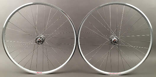 WheelMaster 700C Alloy Fixed Gear Freewheel Wheelset Silver Dbl Wall MSW 32H