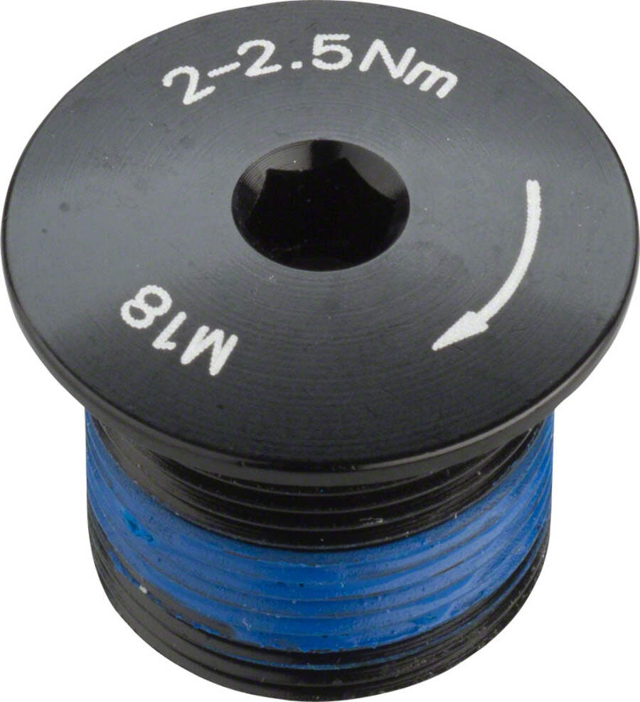Promax Crank Spindle Fixing Bolt for 2-piece cranks Crankset Black