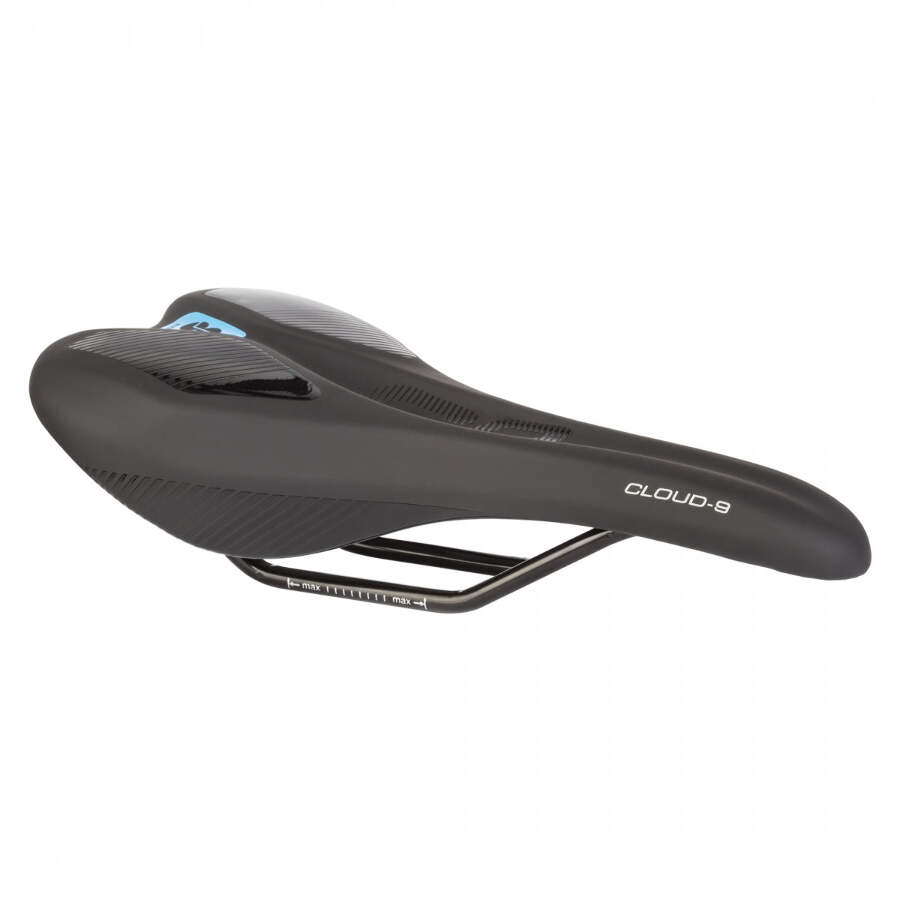 Cloud-9 C9 Kush Plus Narrow Memory Comfort 141mm Steel Rail Saddle Black