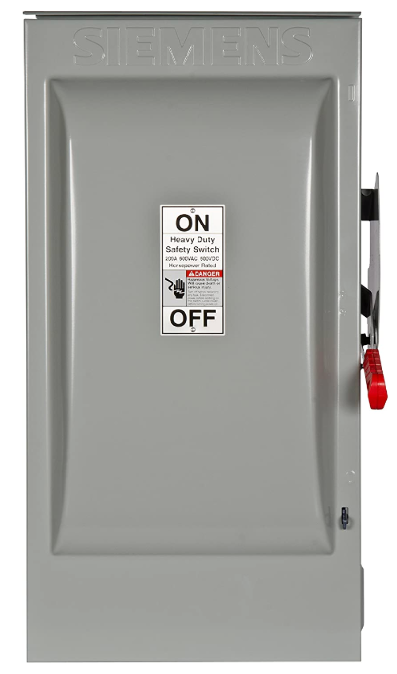 HF362 - Siemens 60 Amp 600 Volt 3-Pole Heavy Duty Fusible Safety