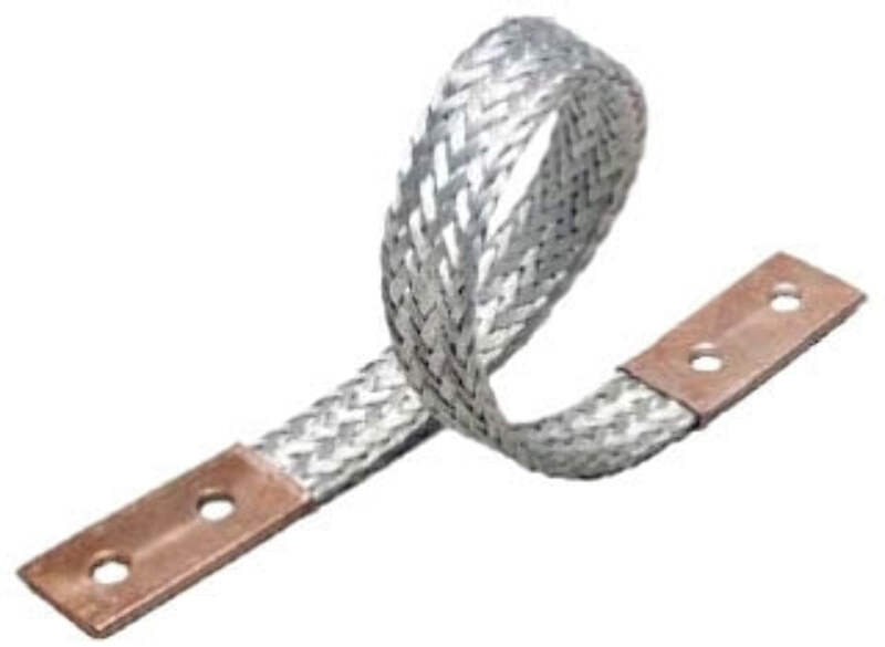 BD12 - Burndy 12 Inch Flexible Copper Braid, 190 Amps Indoor, 225