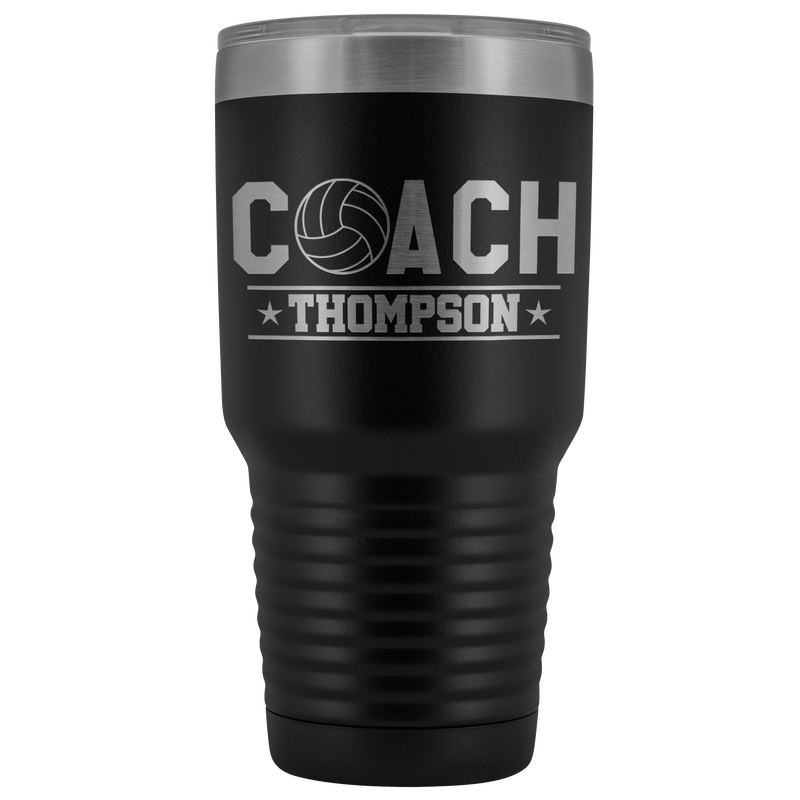 Volleyball Coach Vacuum Insulated Coffee Tumbler With Lid Travel