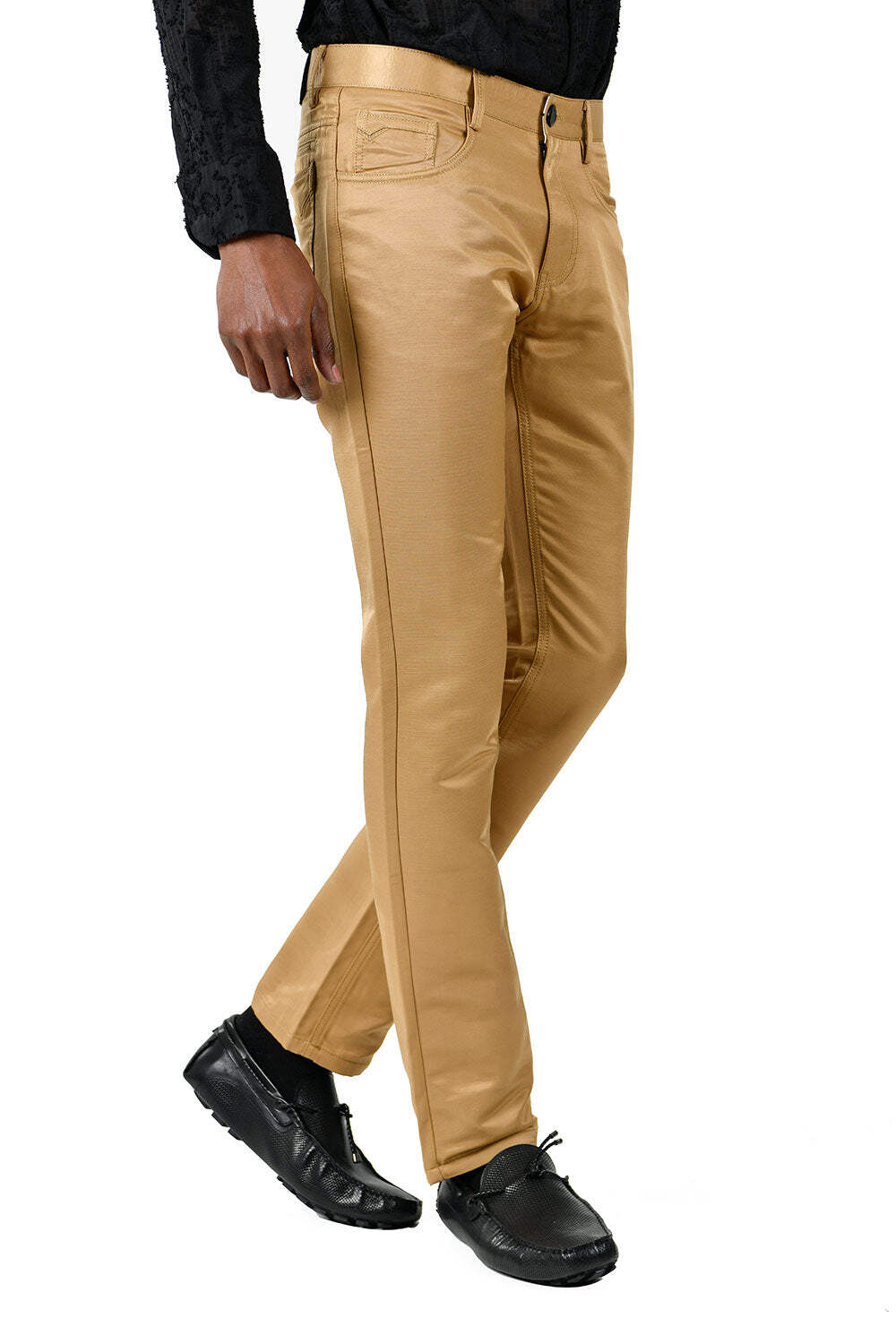 Pantalones chinos informales BARABAS para hombre brillantes color liso 2605 - Imagen 26 de 94