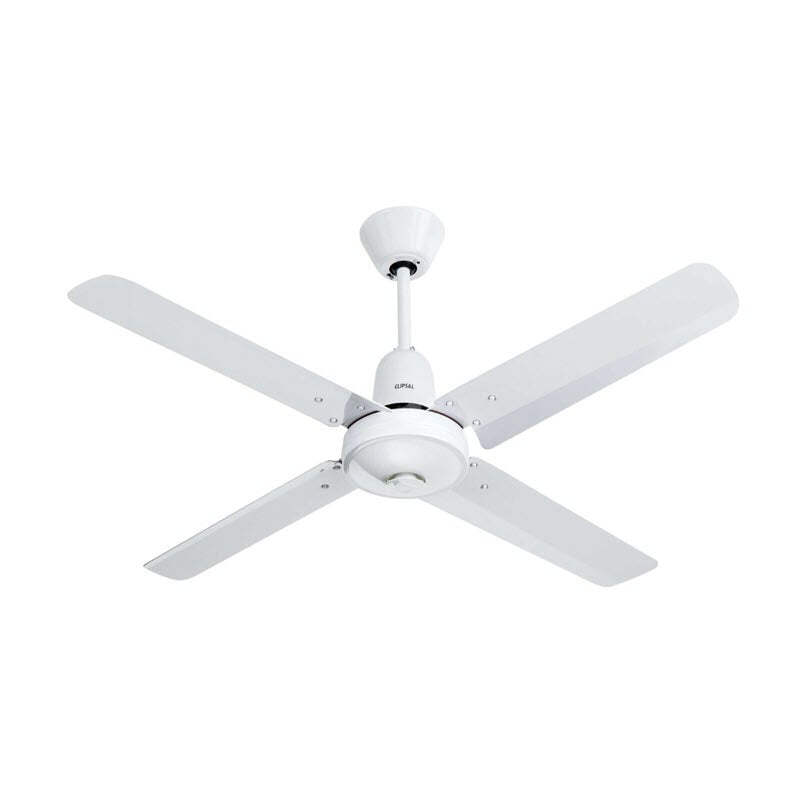 Clipsal Airflow Ceiling Sweep Fan 4 Aluminium | White Electric | P4HS1400AL-WE