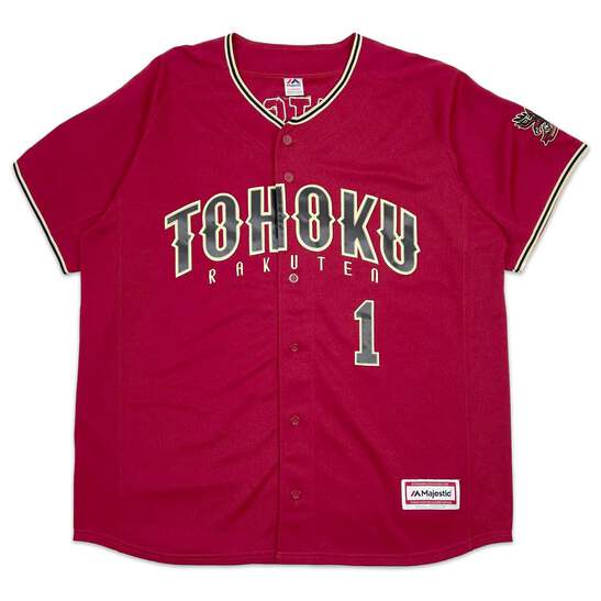 TOHOKU BASEBALL EAGLESフード付きジャケットL Vintage Majestic JAPAN Tohoku Rakuten Golden Eagles Baseball