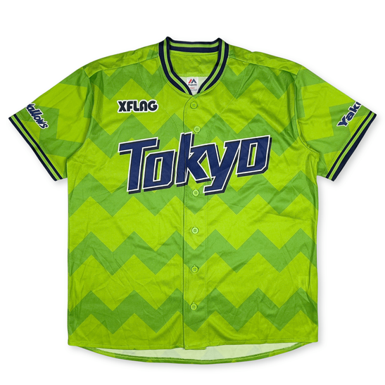 Majestic Tokyo Yakult Swallows Tシャツ New Majestic Japan NPB Tokyo Yakult Swallows XFlag Baseball Jersey