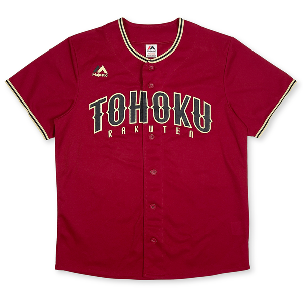 楽天イーグル Genuine Majestic Japan Baseball Tohoku Rakuten Eagles Jersey Red