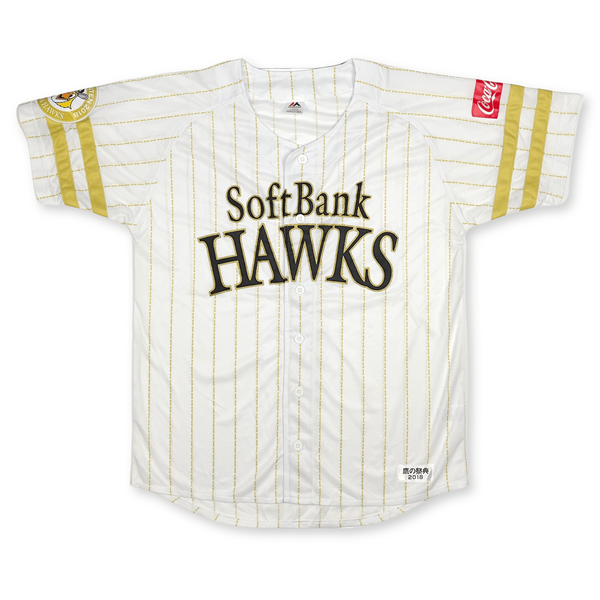 Limited Majestic Japan Softbank Hawks Baseball Takano Saiten 2018