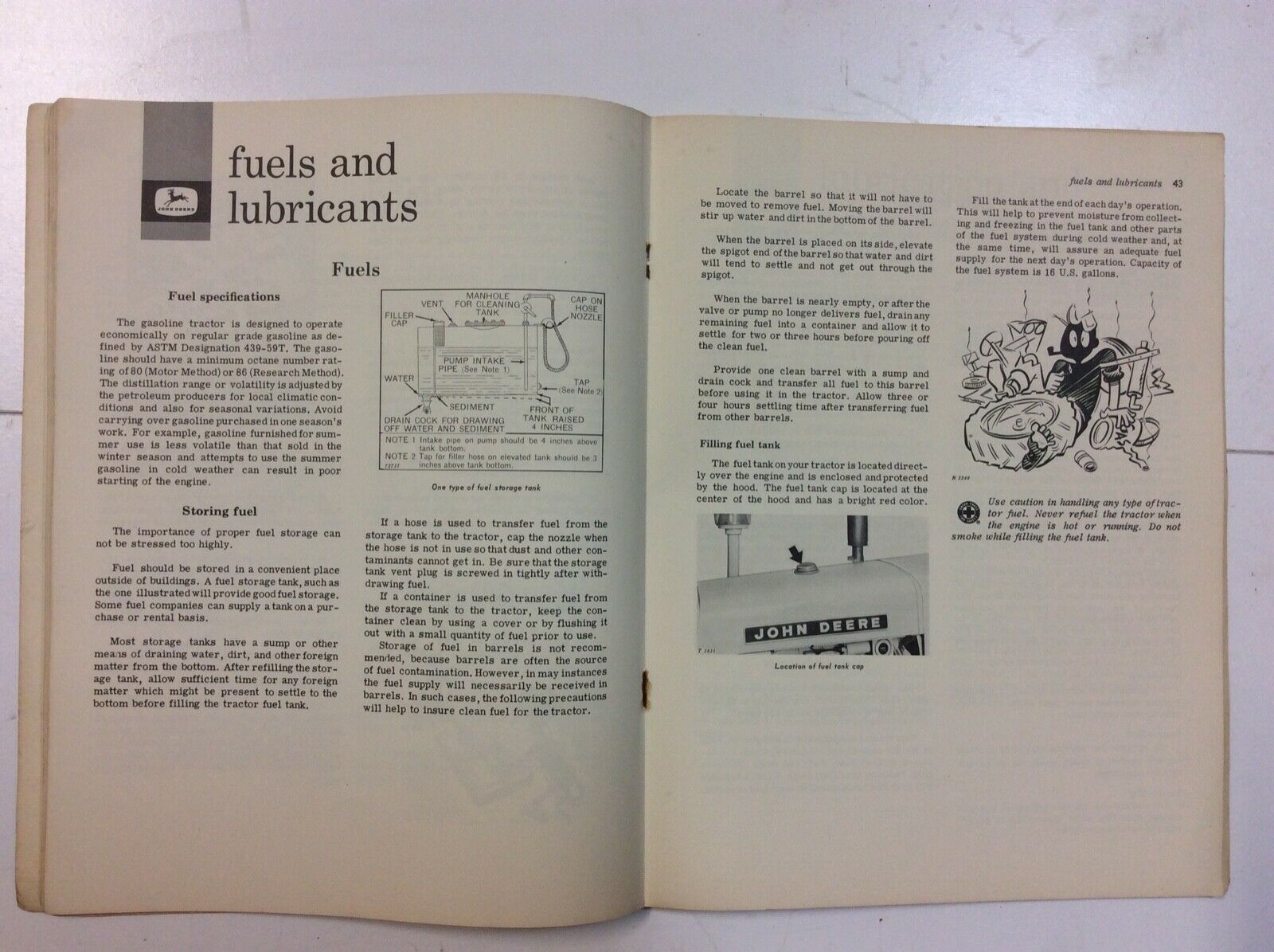 OMT15371T John Deere Operators Manual For Gas 2010 Industrial Wheel Tractors - Picture 3 of 5