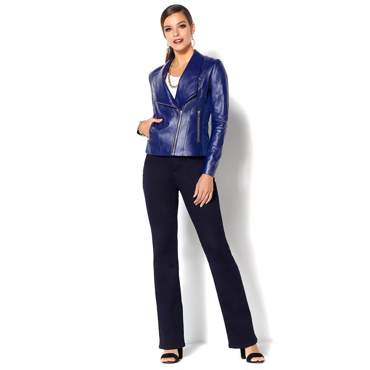 Iman platinum buttery soft genuine lamb leather jacket outlet