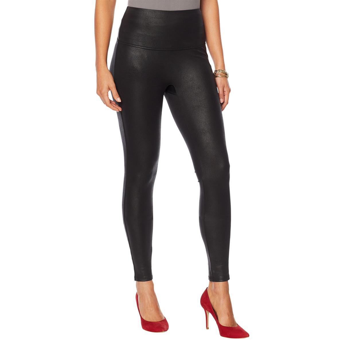 DG2 by Diane Gilman Slim and Sleek Coated Knit Legging 678576-R - Picture 2 of 3