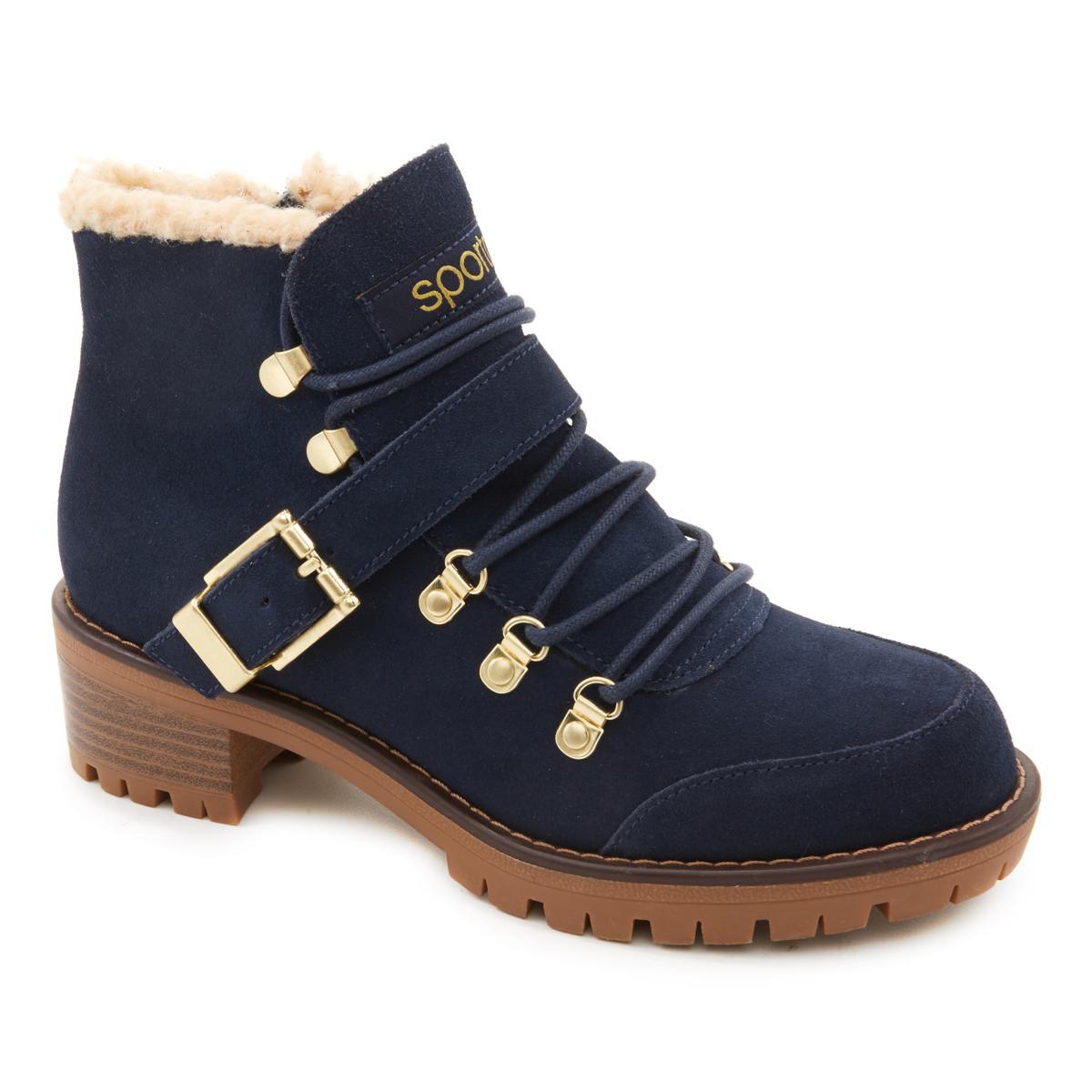 Sporto Katie Waterproof Suede LaceUp Boot 631887 J eBay
