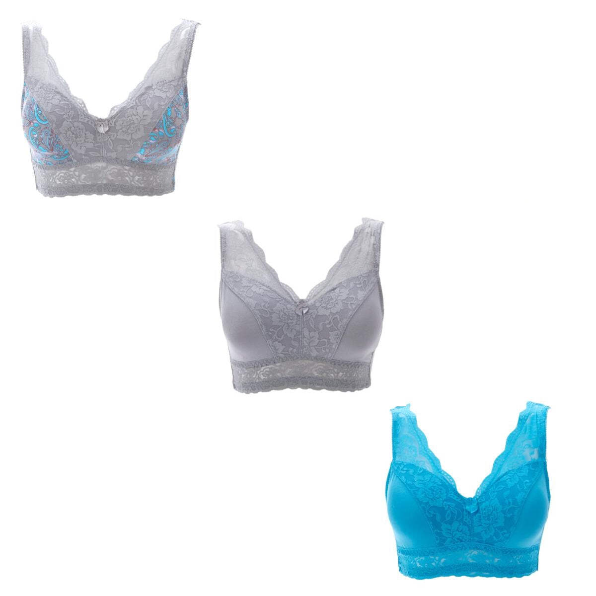 Rhonda Shear 3 Pack Pin-Up Lace Bra Set 453710-567051-J - Picture 27 of 34