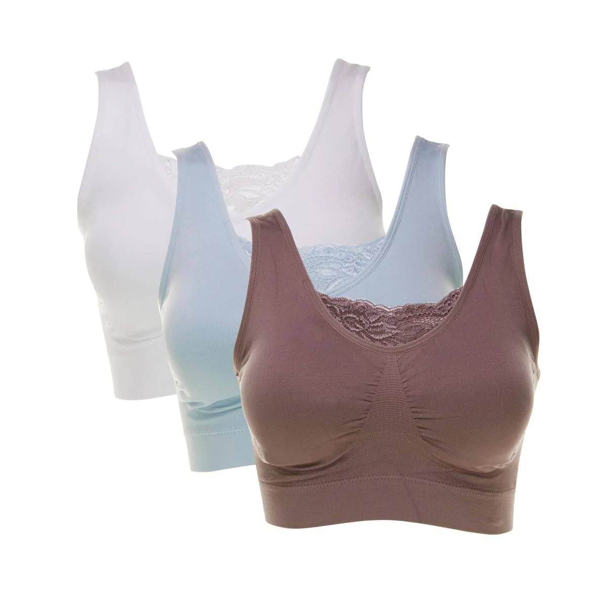 Rhonda Shear Ahh Bra 3-pack with Lace Inset 586821-J
