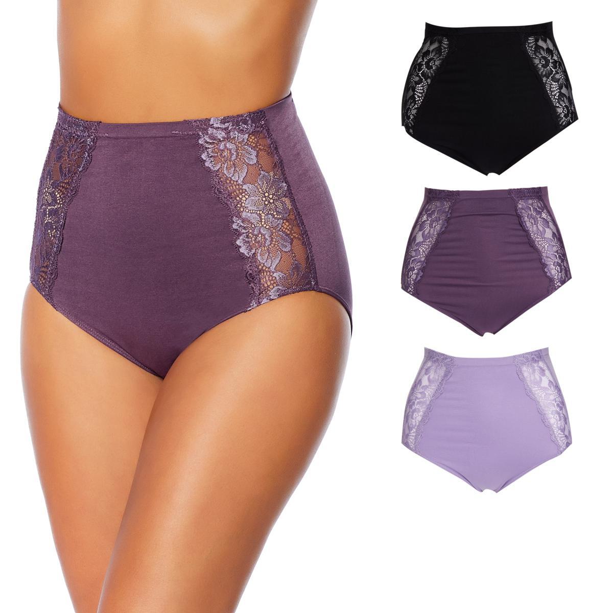 Rhonda Shear Seamless Lace Brief 3-pack 605377-J - Picture 46 of 88