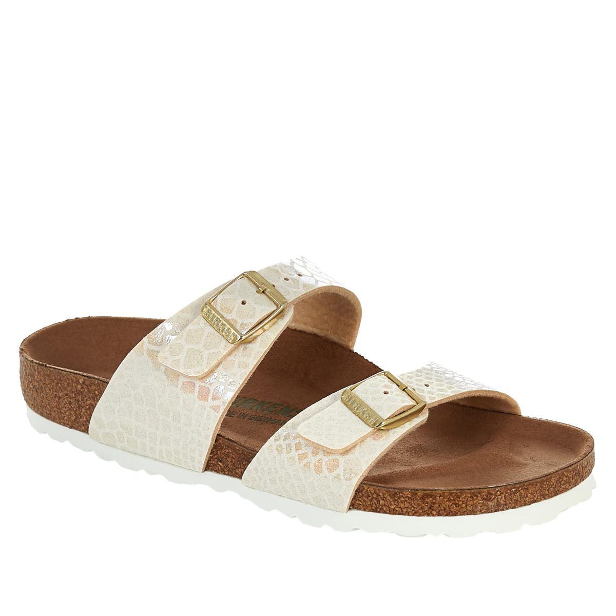 Birkenstock Sydney Shiny Snake Print Sandal 776614-J - Picture 14 of 15