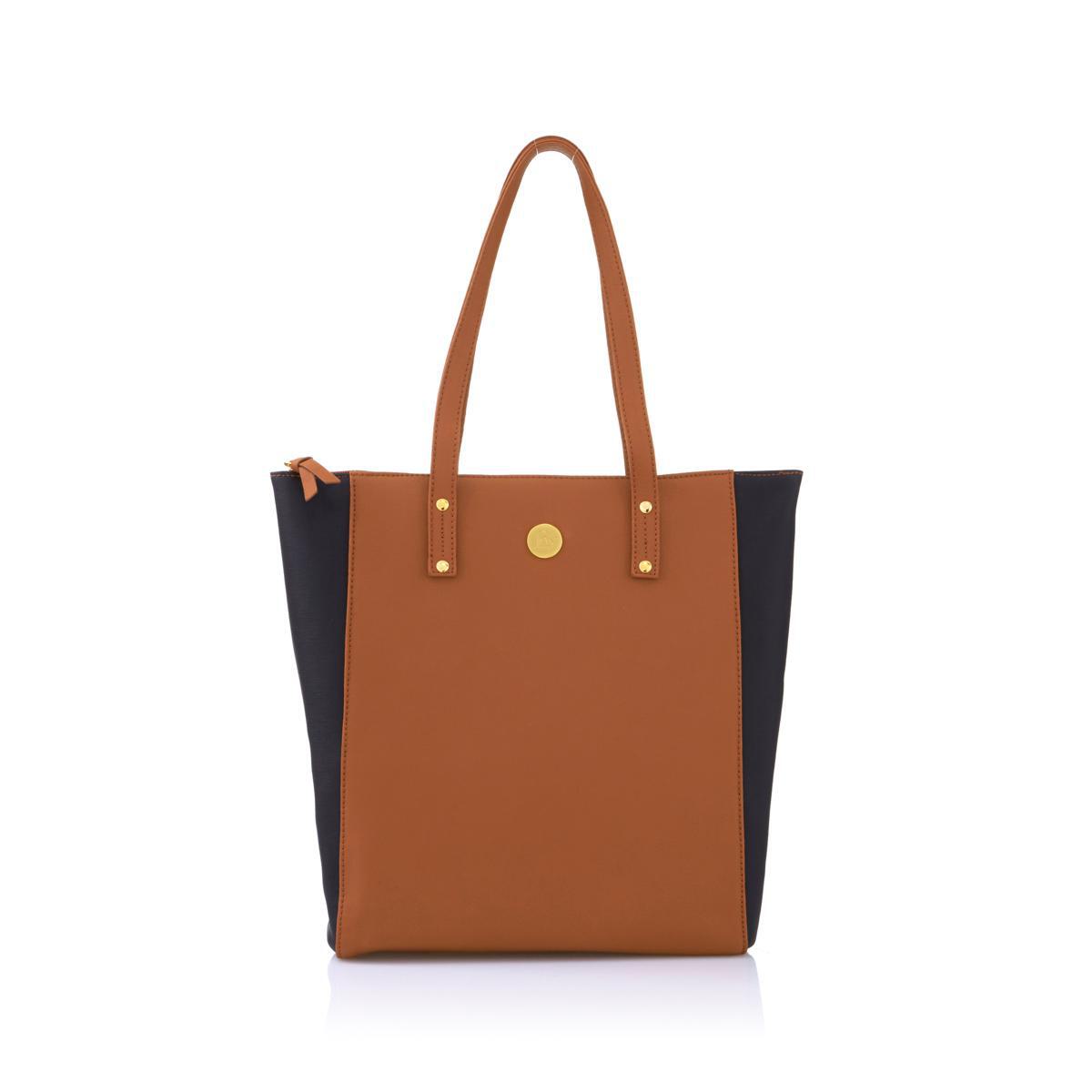 Bolso de Mano JOY Cuero Colorblock con Protección RFID - Imagen 9 de 11