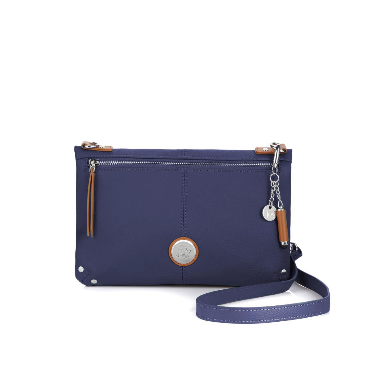 JOY Leather Foldover Crossbody Bag with RFID Protection 526655-J - Imagen 14 de 16