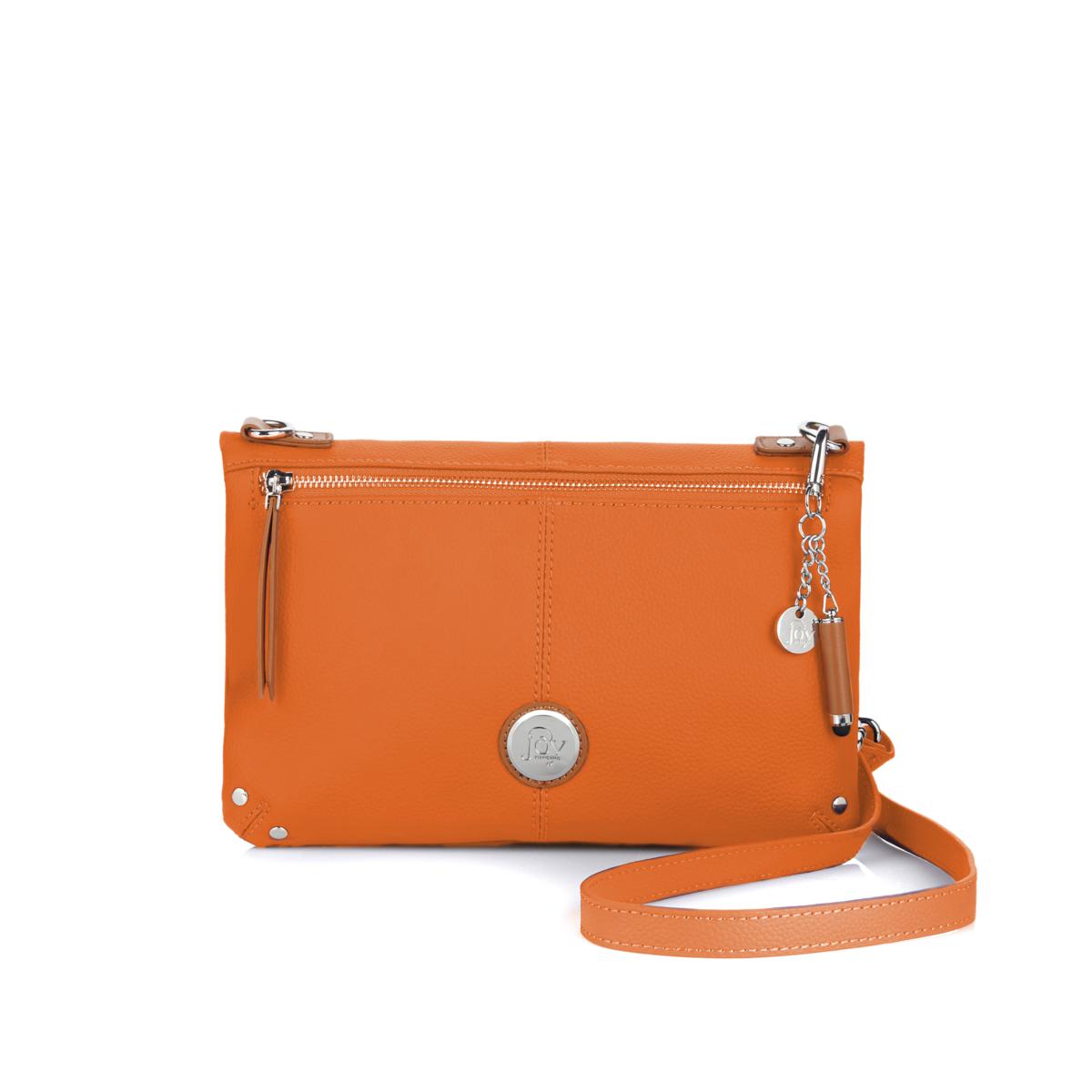 JOY Leather Foldover Crossbody Bag with RFID Protection 526655-J
