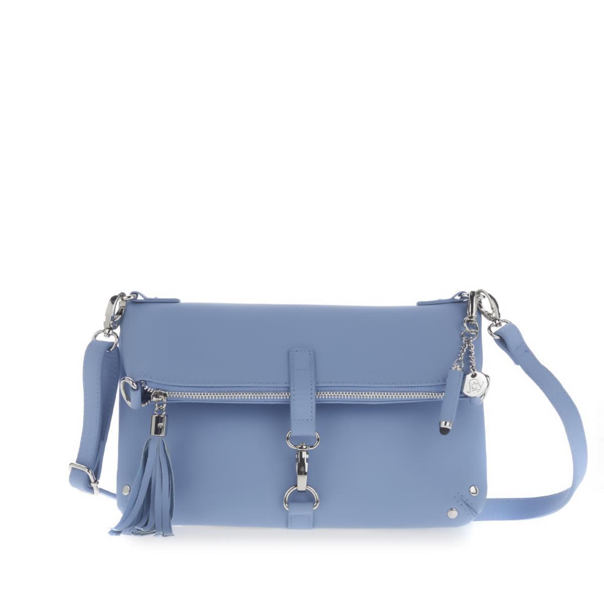 Bolso bandolera de cuero Saffiano de primera clase JOY con RFID 563567-J - Imagen 19 de 21