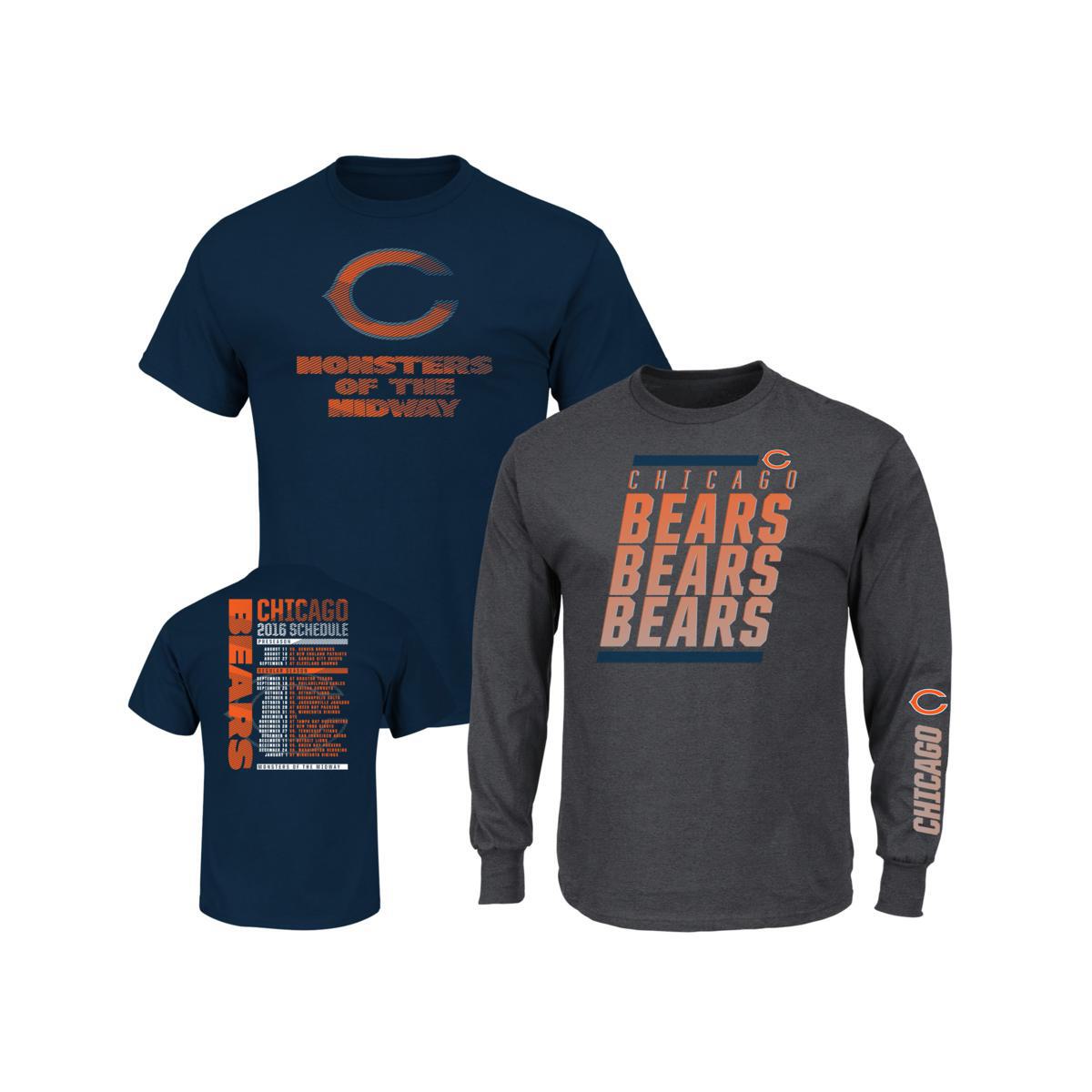 T-shirt combinata 3 in 1 con licenza ufficiale NFL 486499/495948-J - Foto 16 di 68