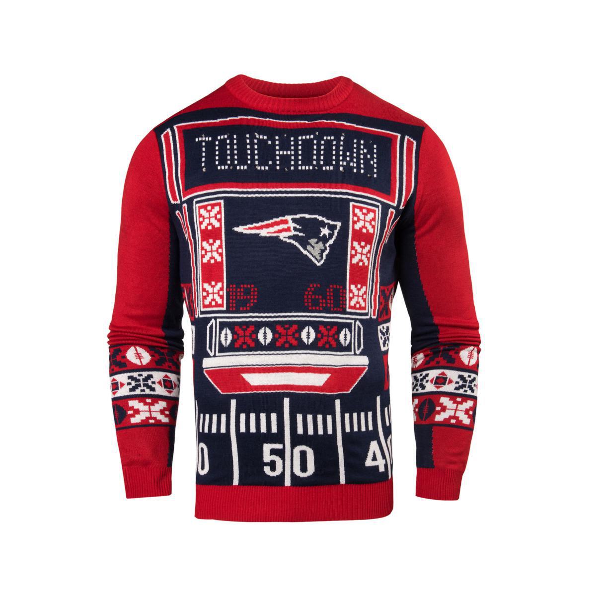 Officially Licensed NFL Light Up LED Ugly Sweater by Forever