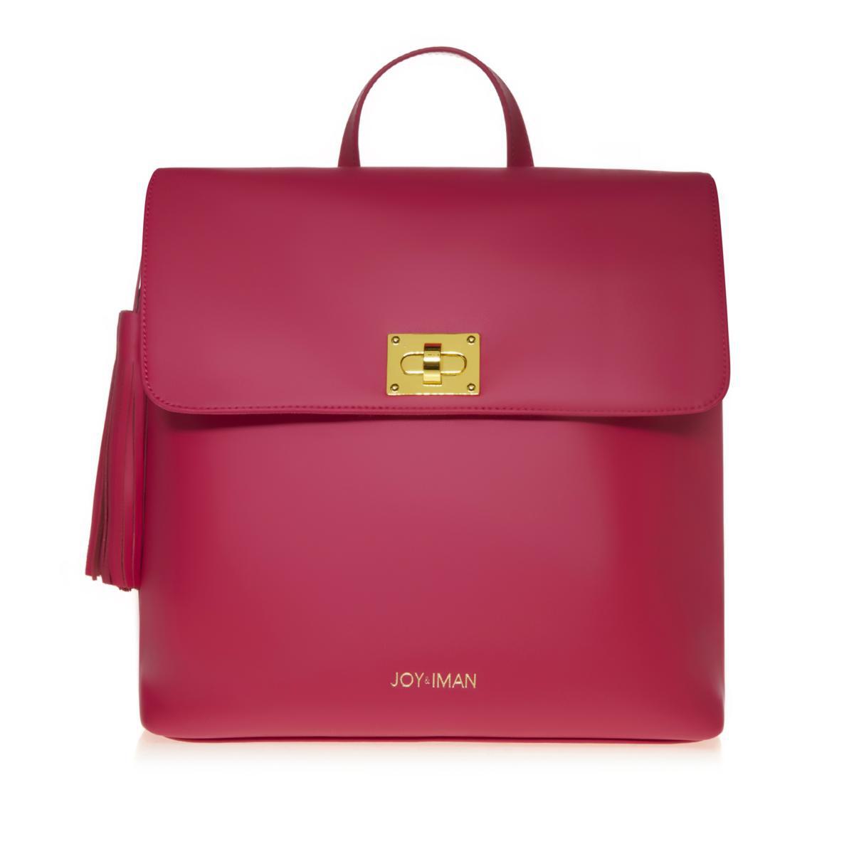 JOY IMAN Tassel Chic Leather Backpack with RFID 603226 J