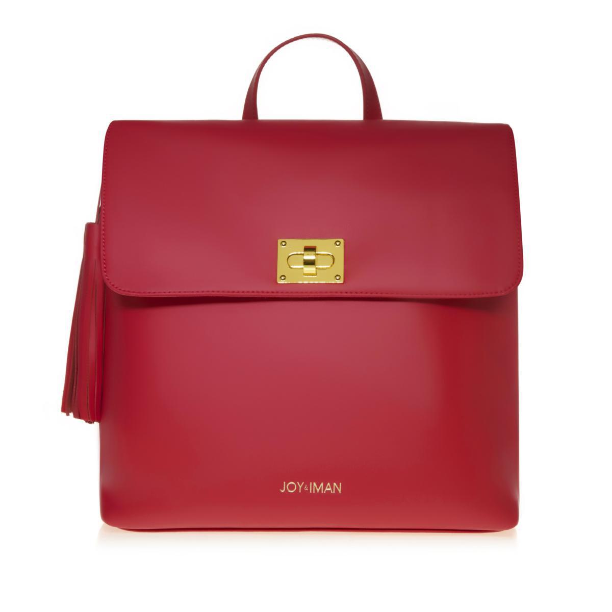 JOY IMAN Tassel Chic Leather Backpack with RFID 603226 J eBay