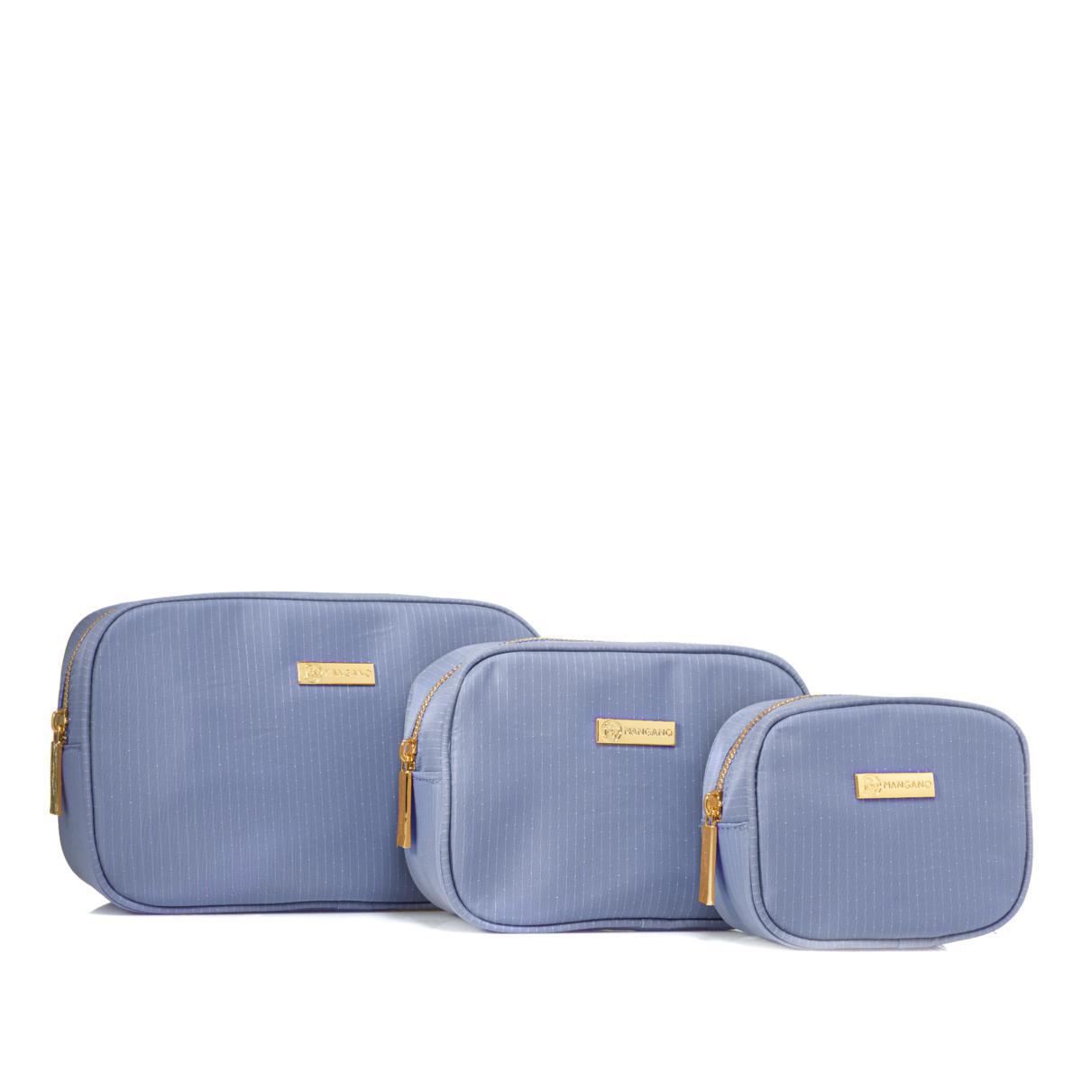 JOY Lightweight Nylon TuffTech Luxury Pinstripe Set of 3 Pouches 590550-J - Picture 5 of 11