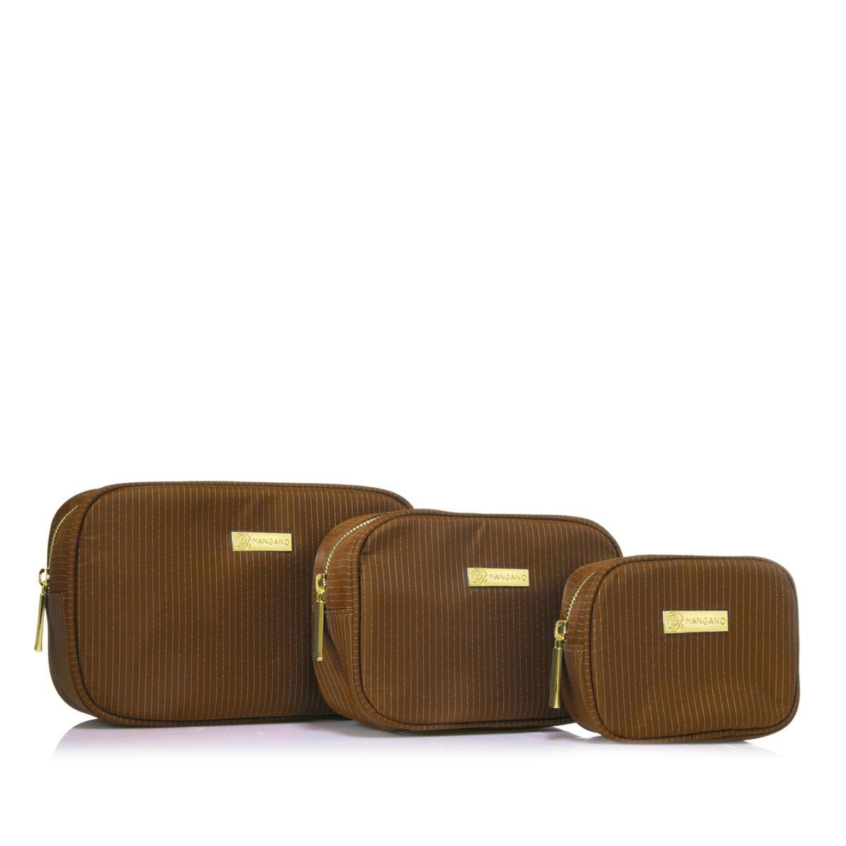 JOY Lightweight Nylon TuffTech Luxury Pinstripe Set of 3 Pouches 590550-J - Picture 8 of 11