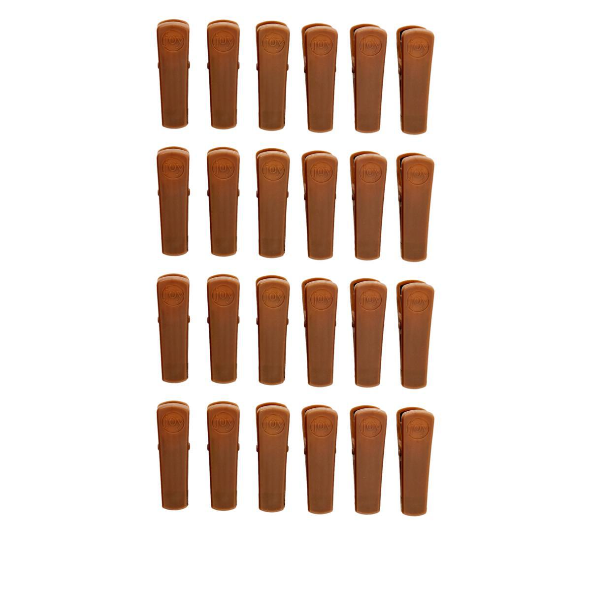 JOY Deluxe Huggable Hangers® 24-pack Ultra Grip Pant/Skirt Clips 637264-J - Picture 2 of 6