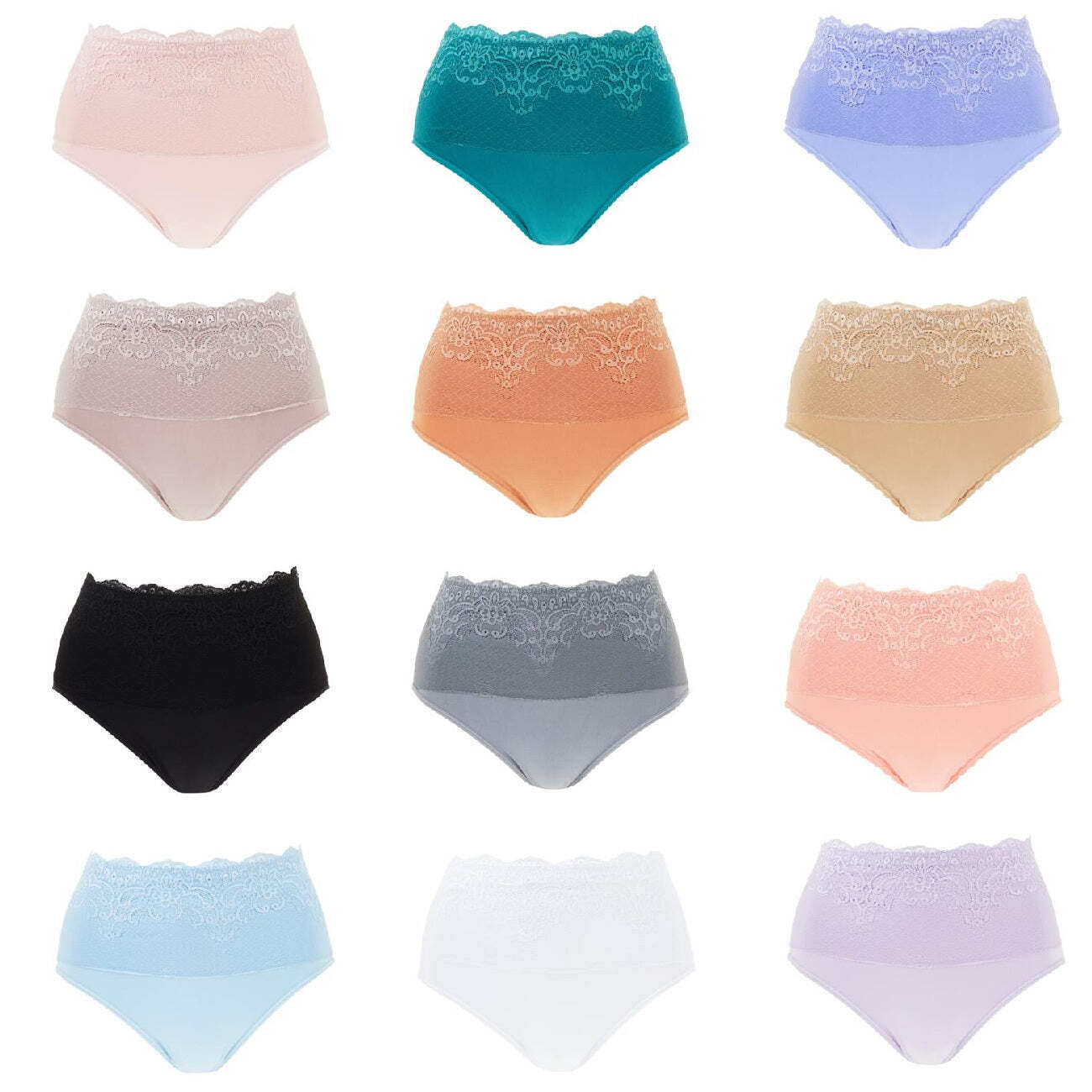 Rhonda Shear 3-pack Lace Overlay Brief 654532-J - Picture 9 of 41