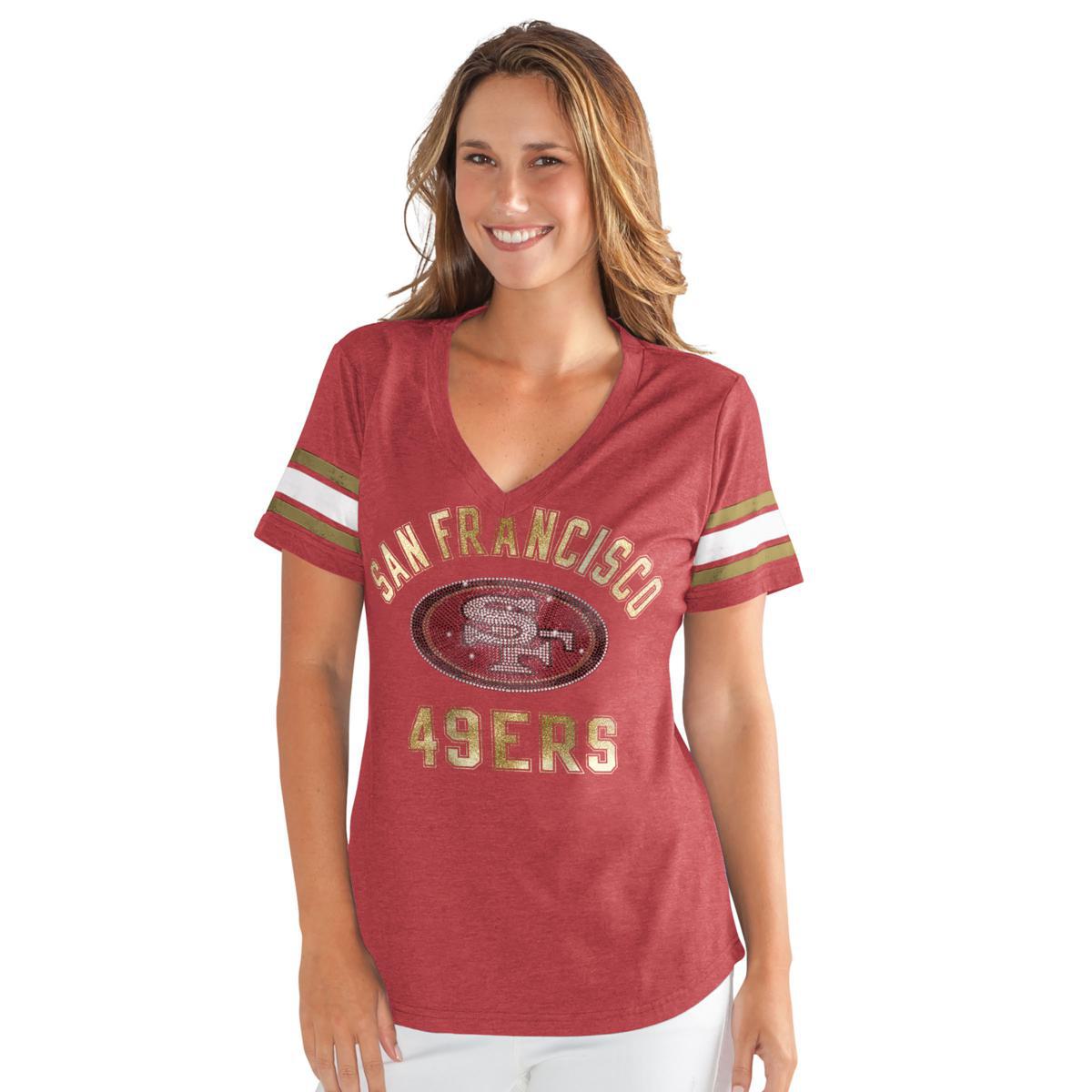 Officially Licensed NFL for Her Wildcard Short-Sleeve Tee by Glll 612956-J - Picture 3 of 77