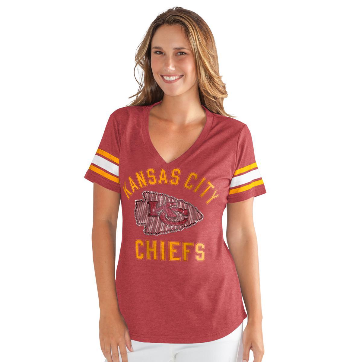 Officially Licensed NFL for Her Wildcard Short-Sleeve Tee by Glll 612956-J - Picture 13 of 77