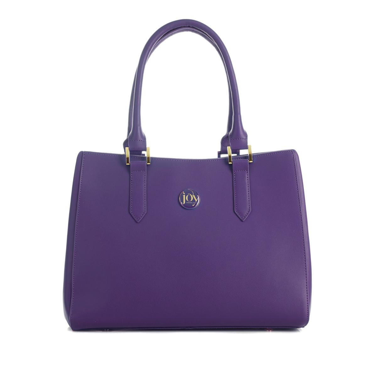 JOY E*Lite Couture Genuine Leather Satchel with RFID 595571-J - Picture 3 of 6