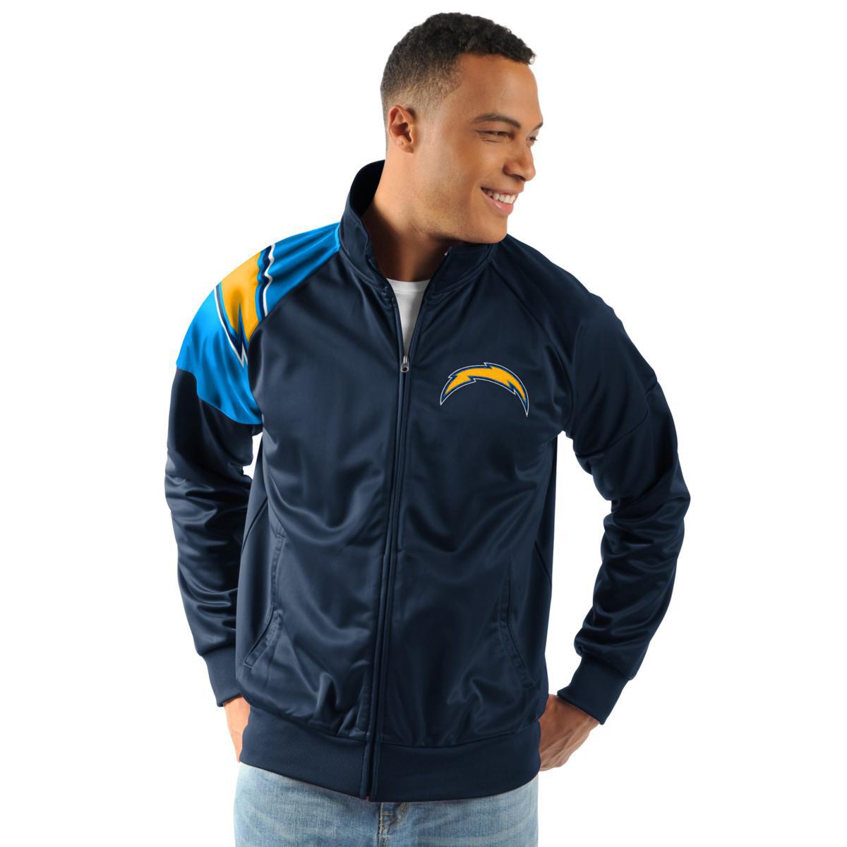 Chaqueta de pista con cremallera completa con licencia oficial NFL Interception de Glll 612569-J - Imagen 27 de 36