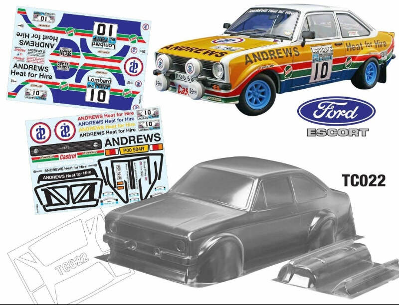 pix Tamiya Ford Escort Mk2 Body gbp