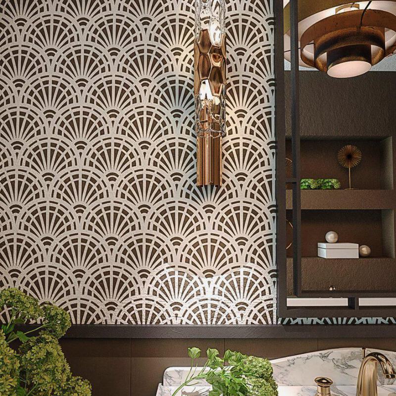 Jazz Modern Wall Stencil Allover Wall Stencils Reusable Stencil