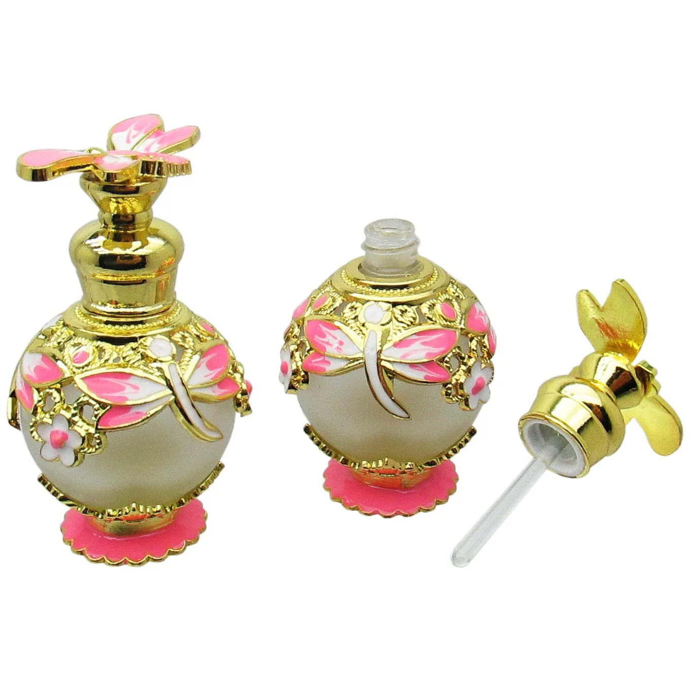 floral perfume bottle