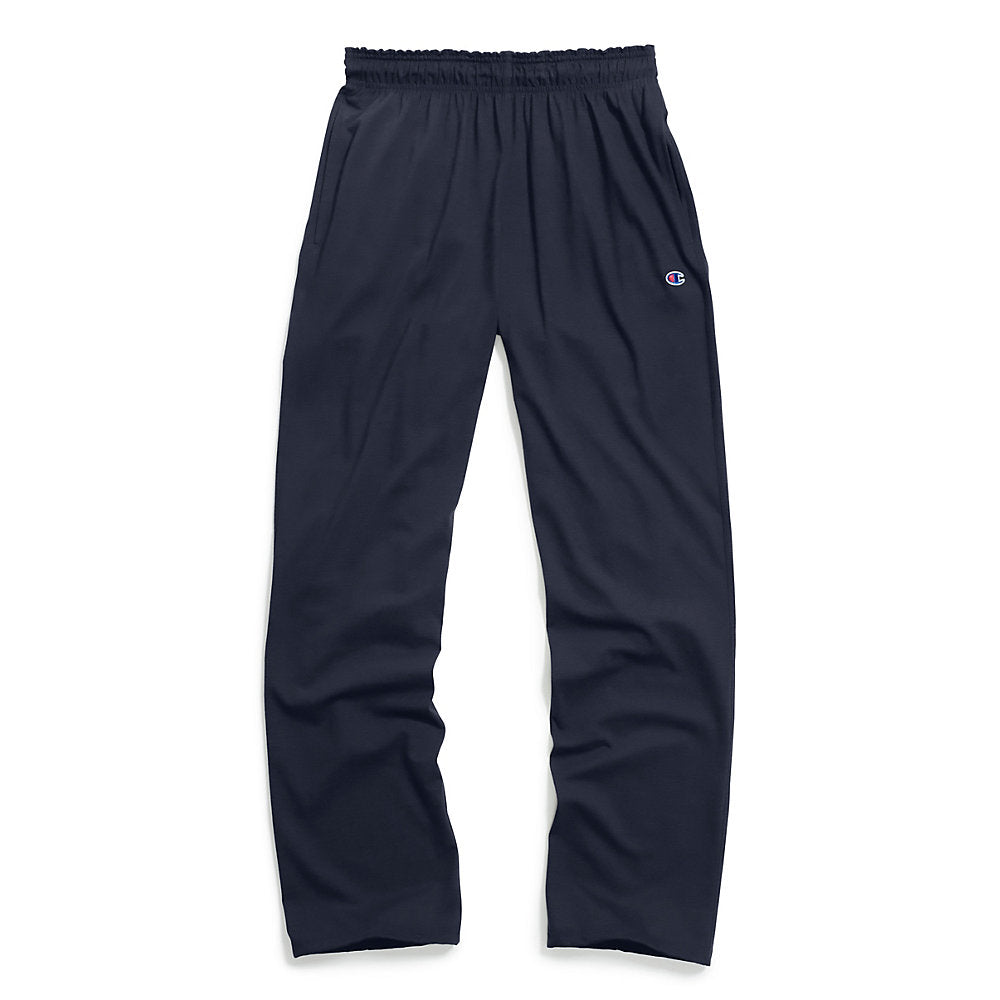 champion open bottom jersey pants