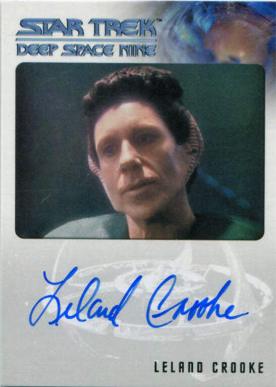 Star Trek DS9 Heroes & Villains Autograph Card Leland Crooke as