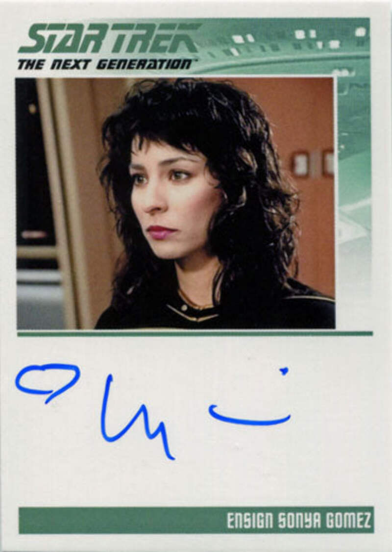 Star Trek TNG Portfolio Prints S2 Autograph Card Lycia Naff as