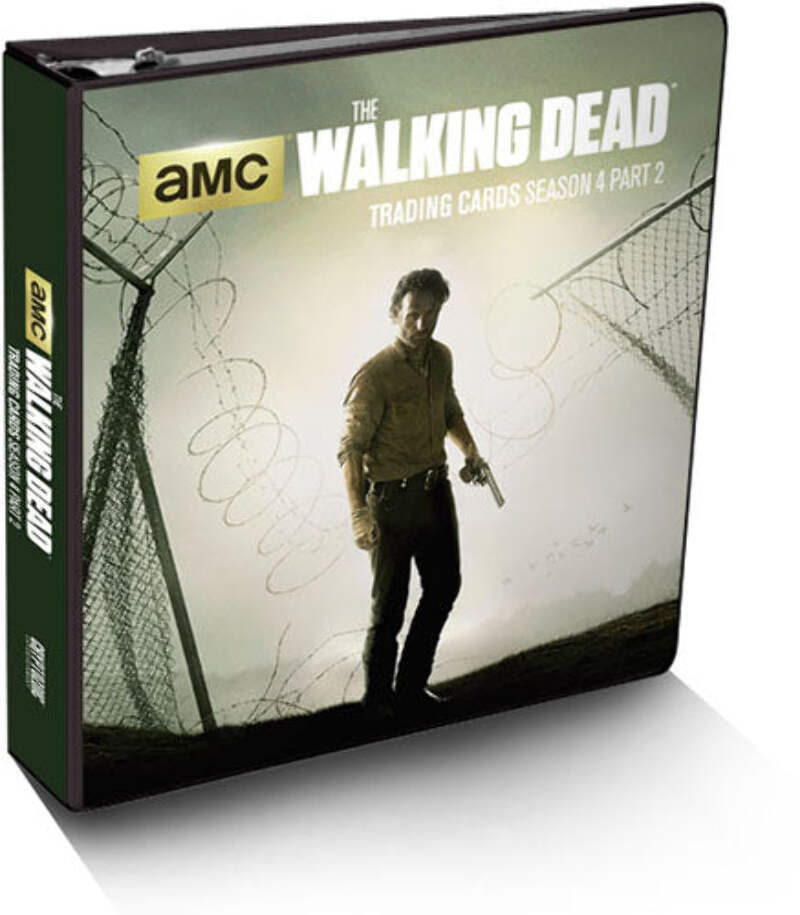 walking dead trading card binder Comic Series 2 Album with B-01 Standee Card 2013  2013 CRYPTOZOIC WALKING DEAD TRADING