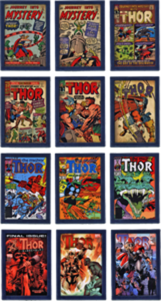 Upper Deck 2011 Thor Movie Comic Covers 12 Card Chase Set T1 to