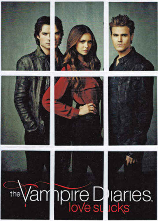 Vampire Diaries Season 4 Trio Puzzle Complete 9 Card Chase Set H1