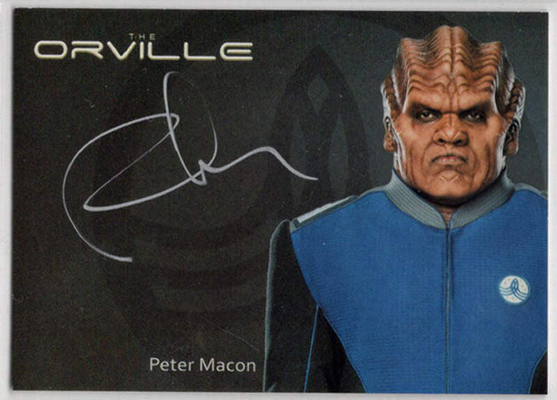 Orville Archives Silver Autograph Card AS6 Peter Macon as Lt
