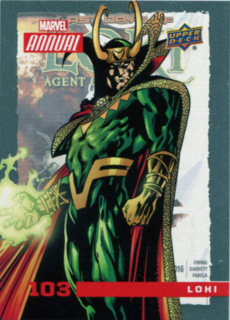 限定セール -SALE Print Short 2016 Annual Marvel Chase eBay | Loki 103 Card コレクション